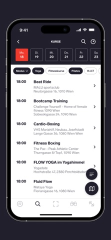 myClubs app screenshot 3