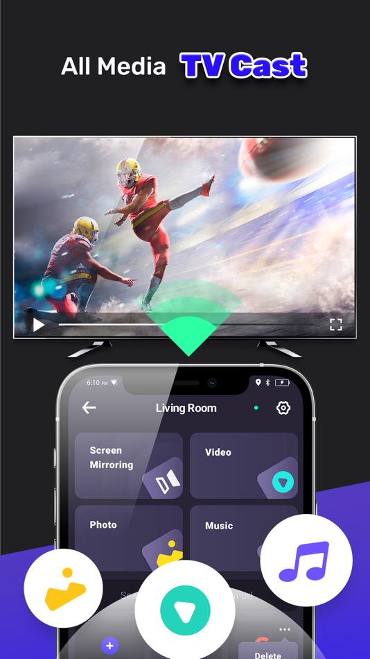 #5. Smart TV Remote App for RK (iOS) By: Pin Creation Technology Co., Ltd.