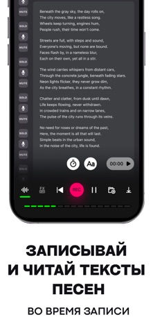 Микрофон-Диктофон,петь песни iPhone screenshot 5