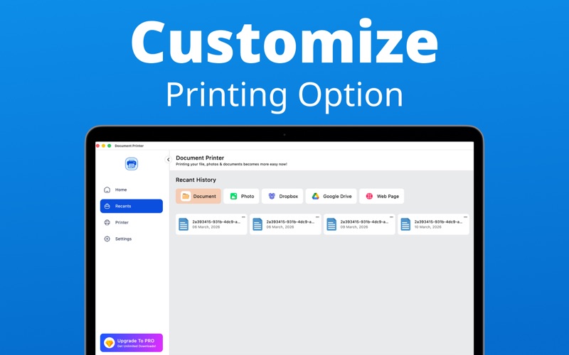 APP for Canon PRINTer. iPhone screenshot