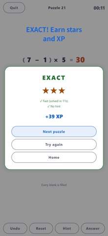 Math Puzzle: Make It Exact Screenshot 2 of 5