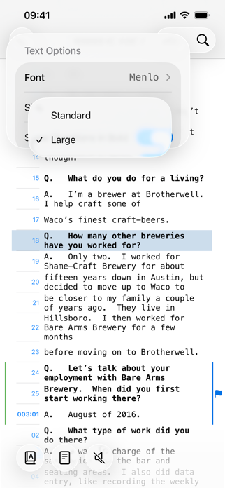 TranscriptPad - Review Depos Screenshot 7 of 10