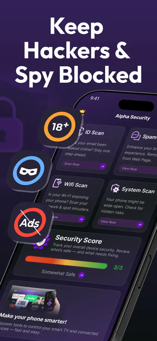 Screenshot #2 pour Alpha Security,360 Privacy
