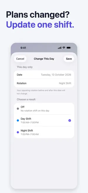 My Shift Work Calendar screenshot 3