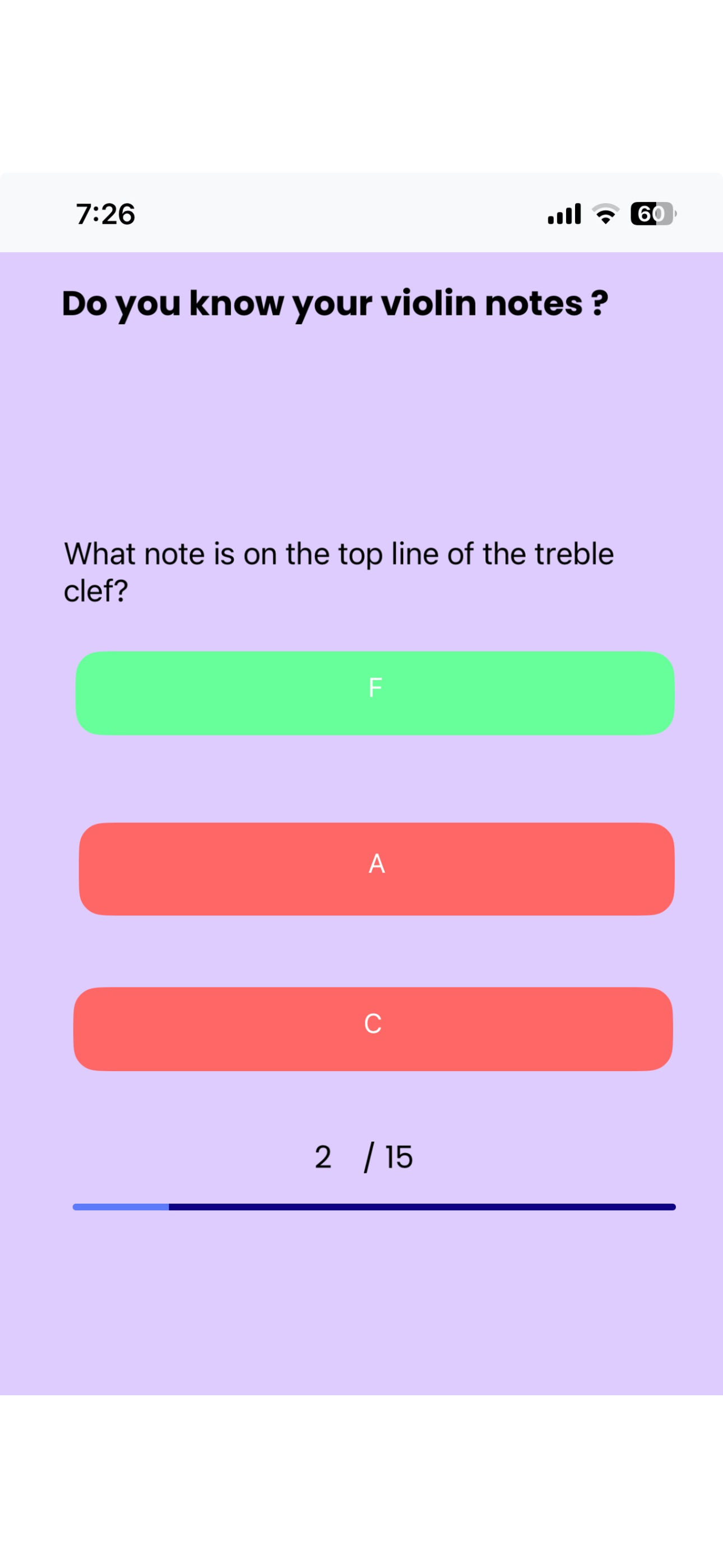 Violin Quiz App by Avya screenshot 2