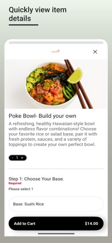 Poke Cafe-River Ave iPhone screenshot
