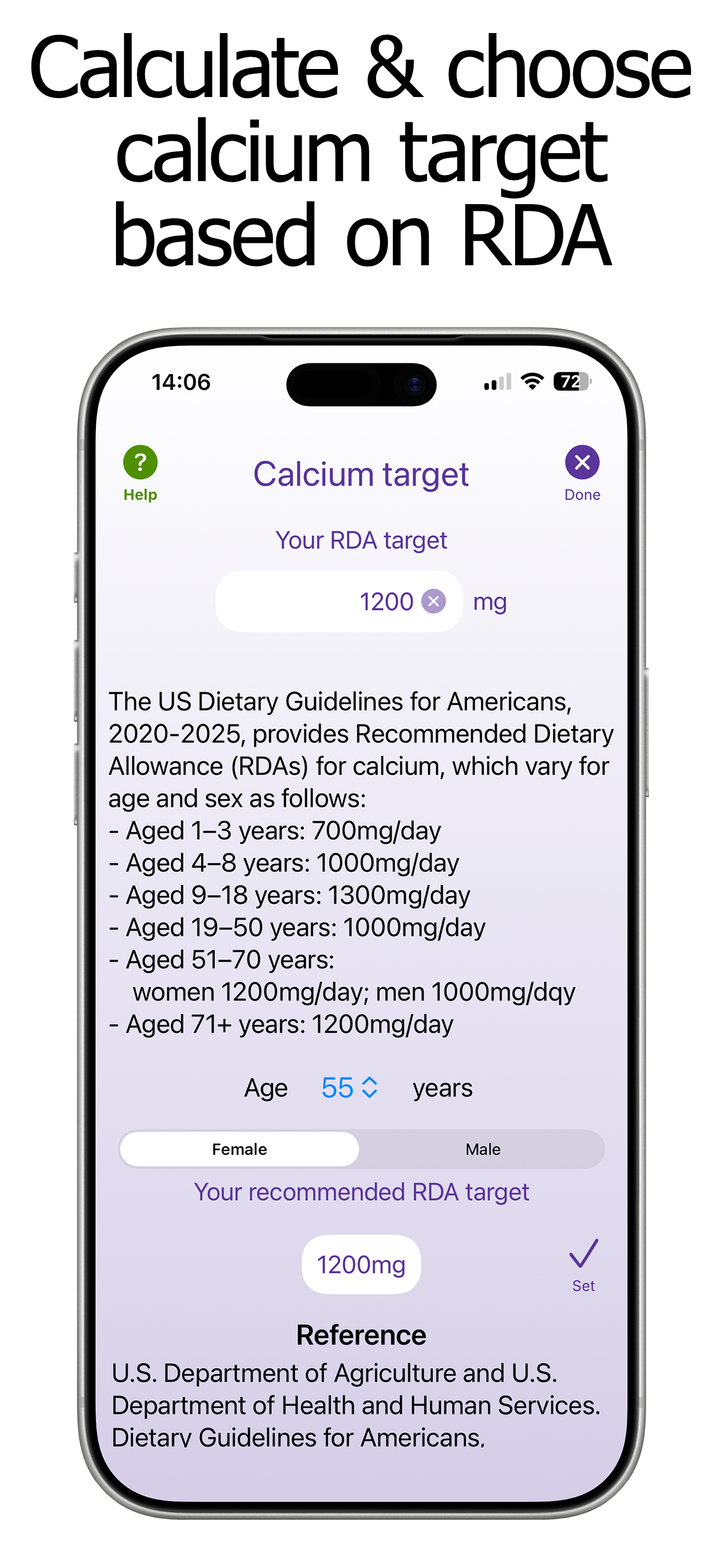 Calcium Counter and Tracker screenshot 4