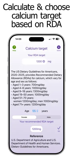Calcium Counter and Tracker screenshot 4