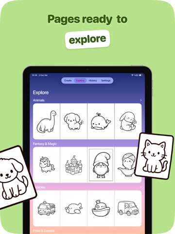 Coloring Page Maker: Colorzy iPad screenshot