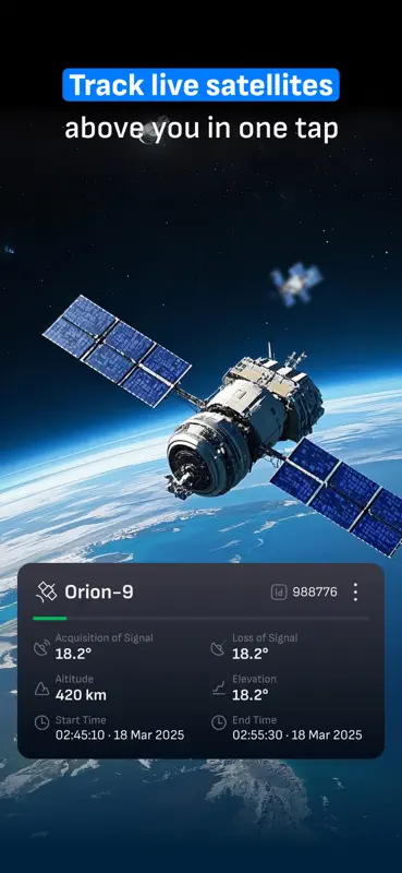 Satellite Tracker ISS Live Map screenshot 1 of 6