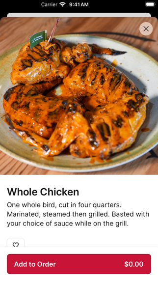 The Port of Peri Peri To Go iPhone screenshot 4 - Food & Drink app