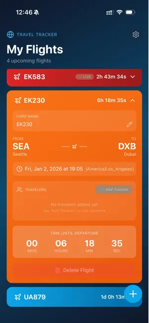 FlightCountdown.app screenshot 3