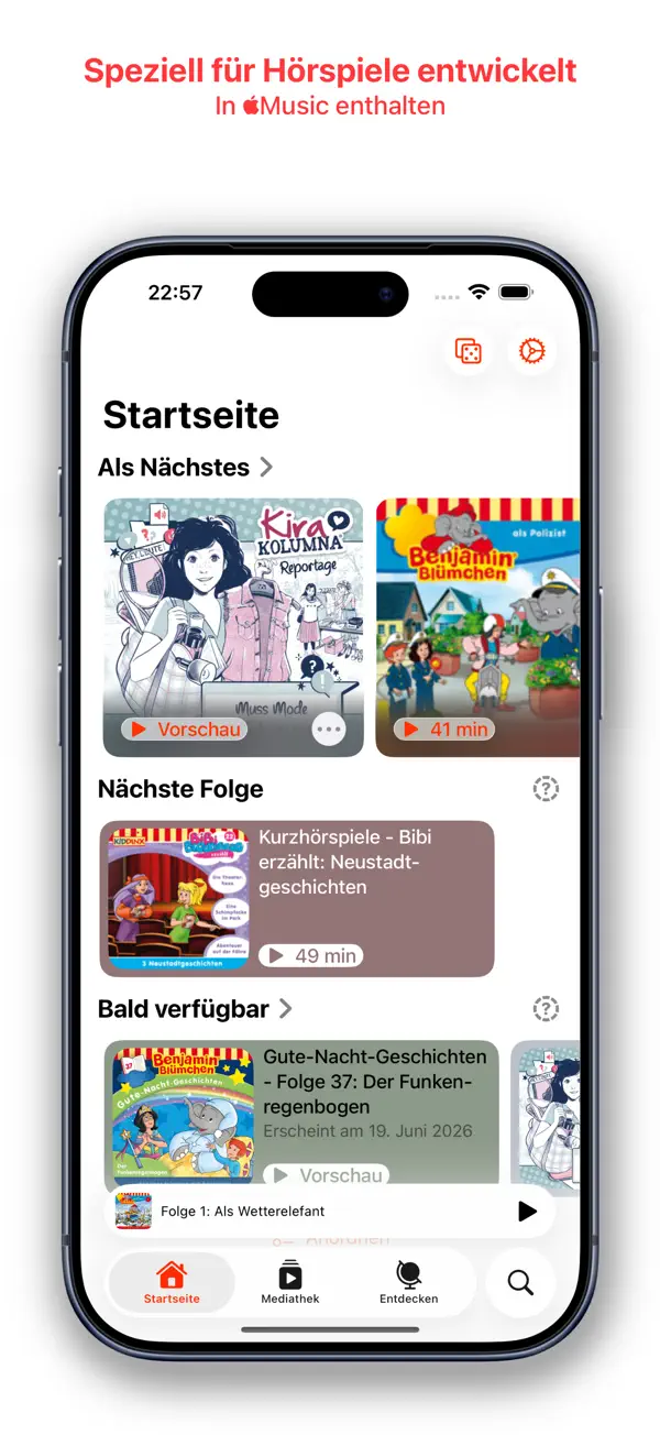 Hörspielzentrale iPhone App Screenshot 1 – Unterhaltung