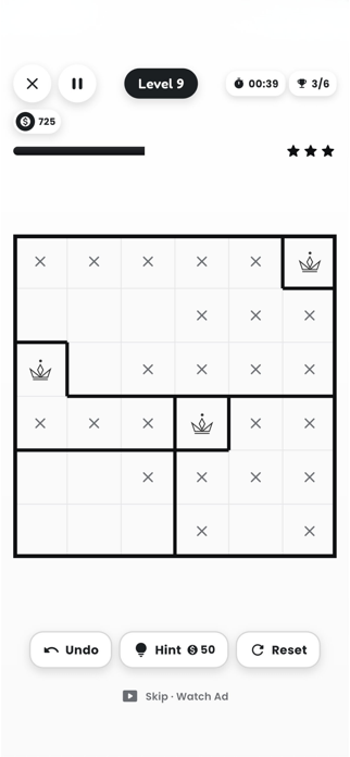 Crown Blocks: Queens Puzzle Screenshot 3 of 5