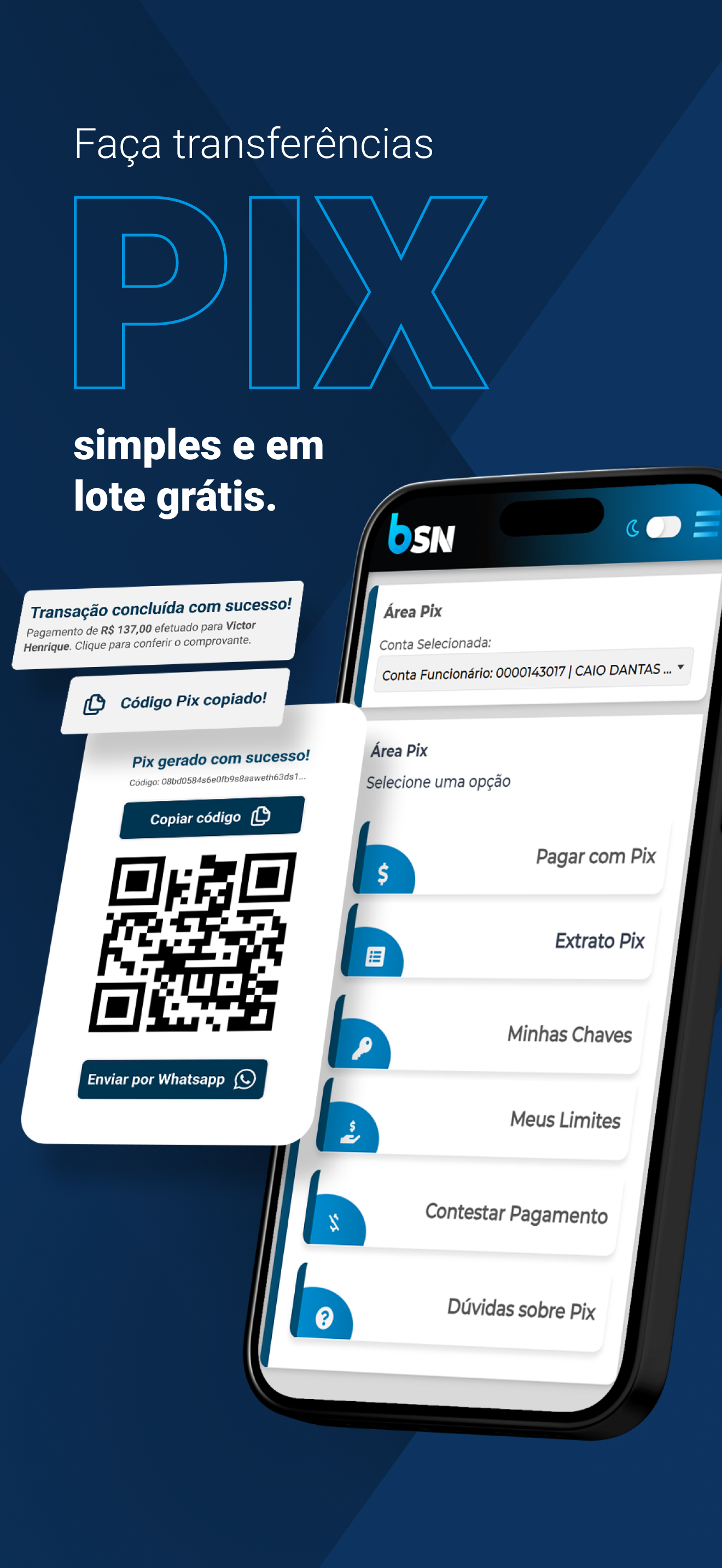 BSN Conta, Cartão e Benefícios