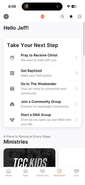 Two Cities Church App screenshot 3