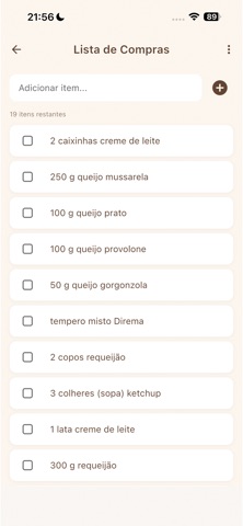Caderninho de Receitas screenshot