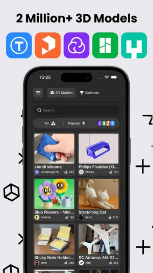 3D GO | 3D Printing Models screenshot 1