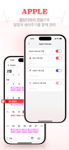 B-Day: 월경/생리 캘린더 screenshot