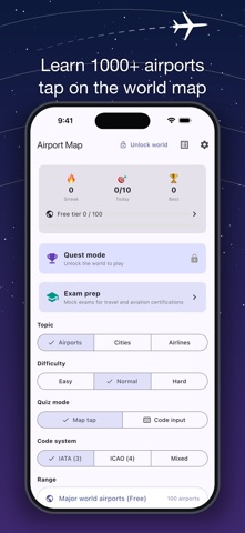 Airport Codes Map Screenshot 1 of 6