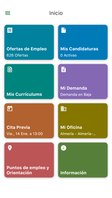 Servicio Andaluz de Empleo Screenshot
