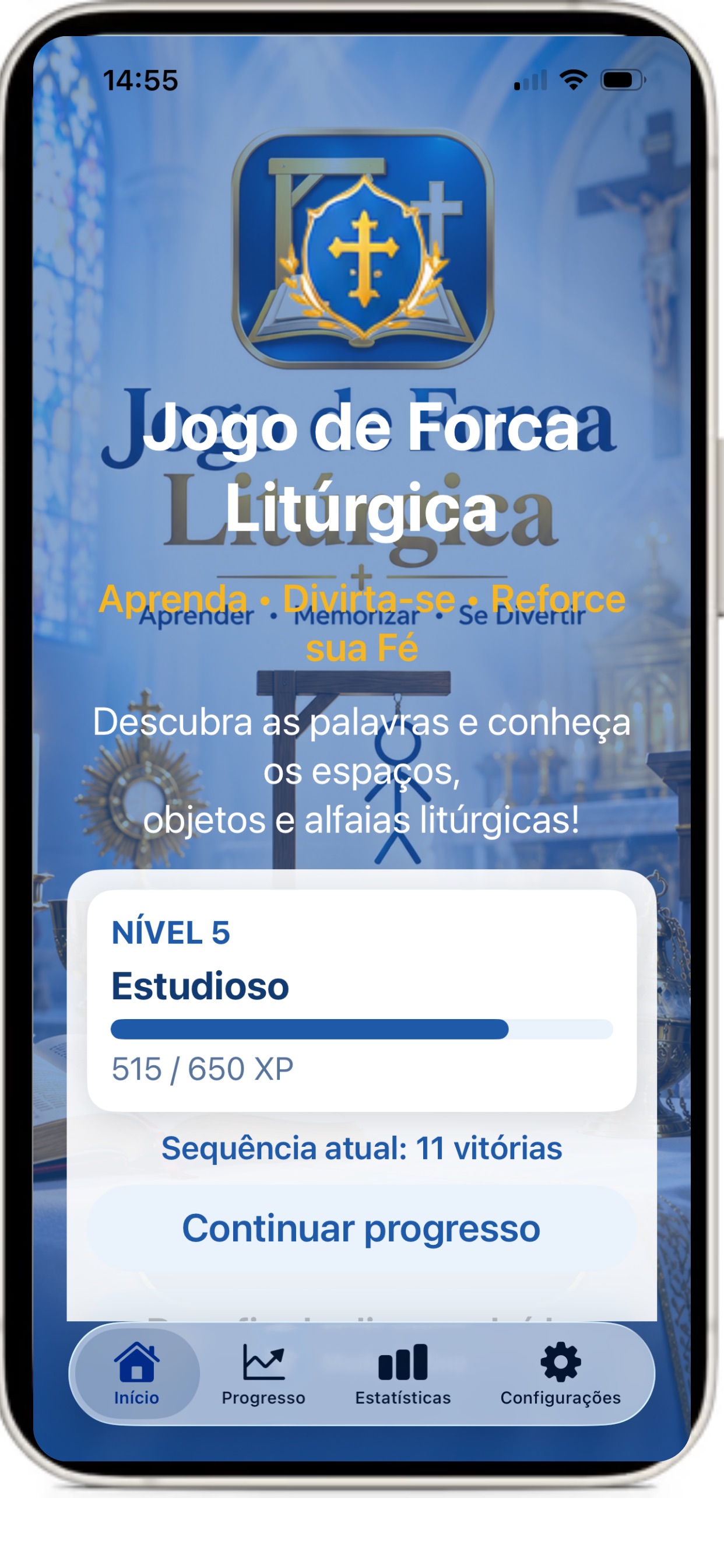 Screenshot 2 of Jogo da Forca Liturgico