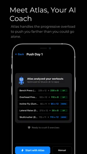 Atlas: Lift & Eat for Muscle screenshot 1
