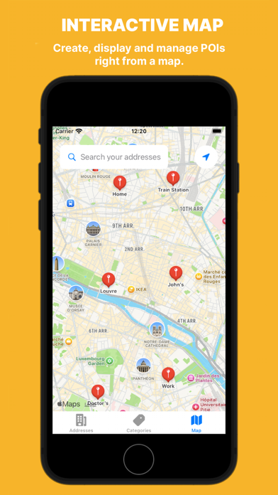 Maps Address Book Screenshot