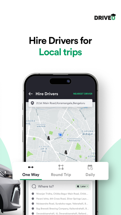DriveU: Car Drivers & Services Screenshot