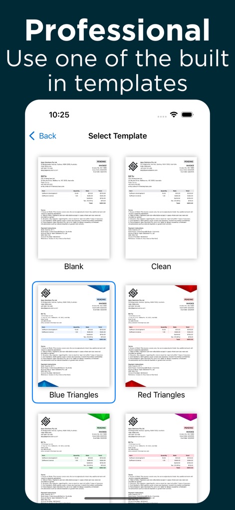 Invoice Fly Template Generator - Business App | MWM