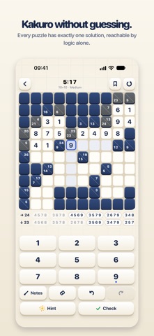 Kakuro Grid: Cross Sums screenshot 1