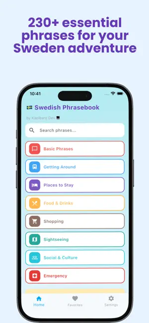 Swedish Phrasebook for Travel screenshot 2