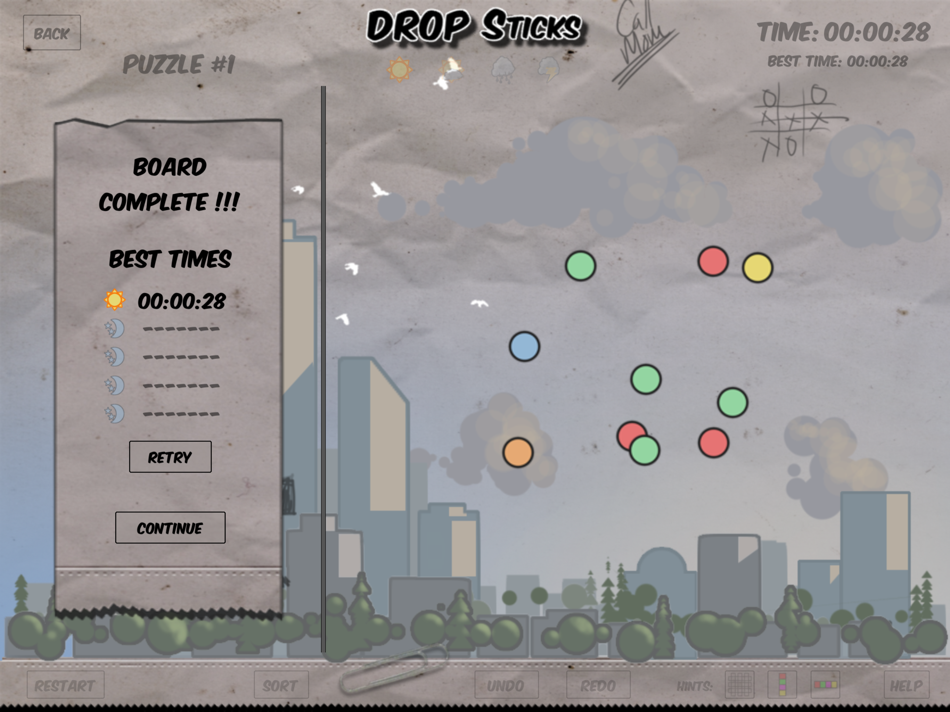 #4. Drop Sticks (iOS) 由: Old Coder Design