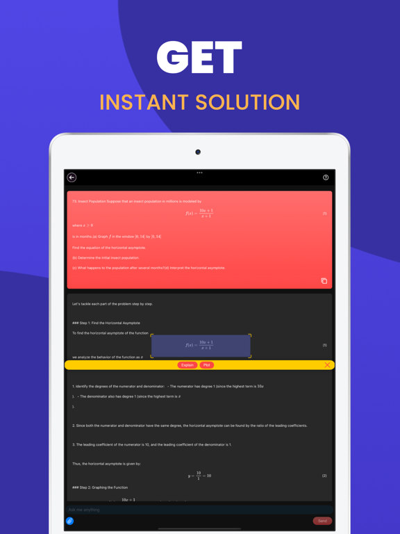 Photo Math Solver - Math.AI iPad screenshot 2 - Education app
