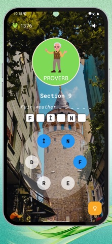 Word Puzzle Game Proverb Brain screenshot