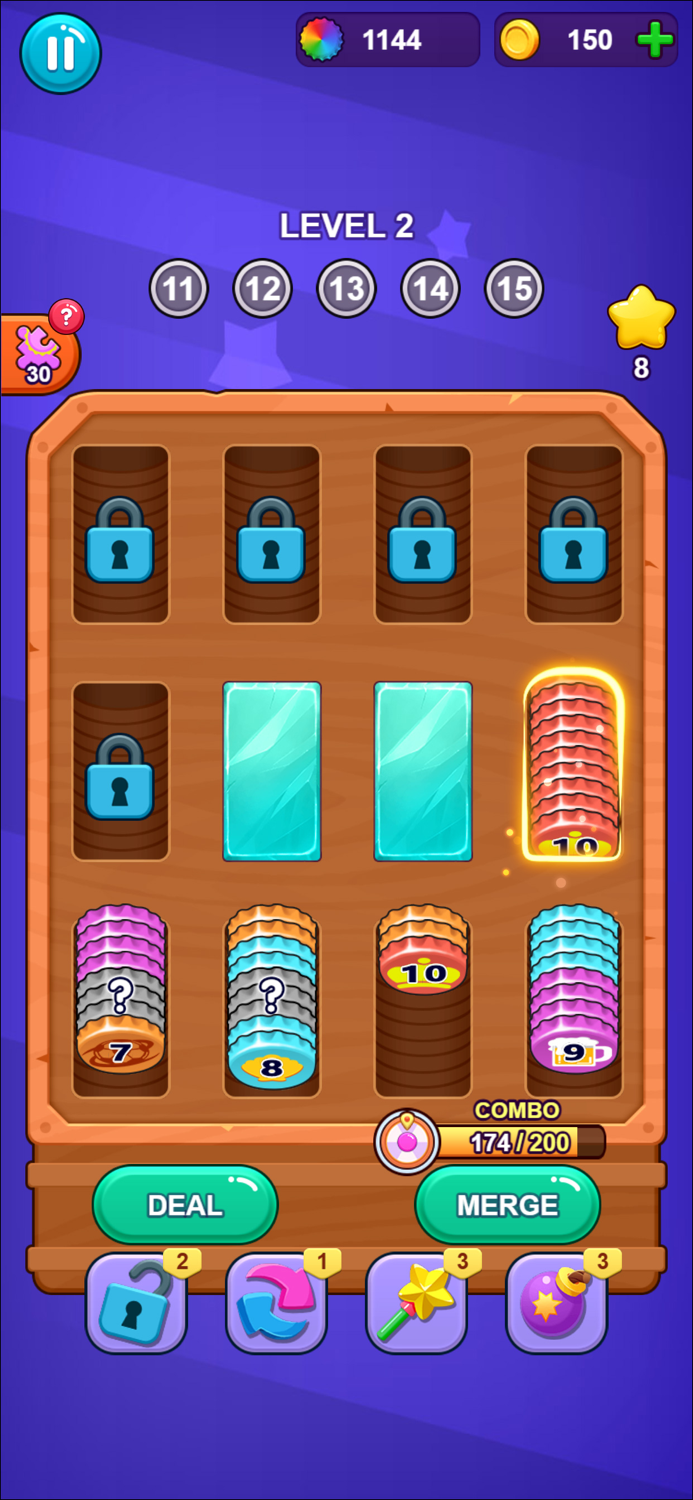 Bottle Cap Merge Sort