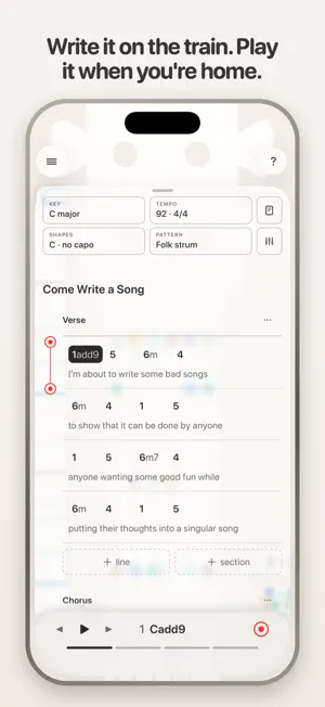 Bard: Guitar Songwriting screenshot 1