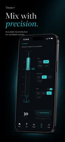 Titrate: Peptide Dose Tracker Screenshot 3 of 5