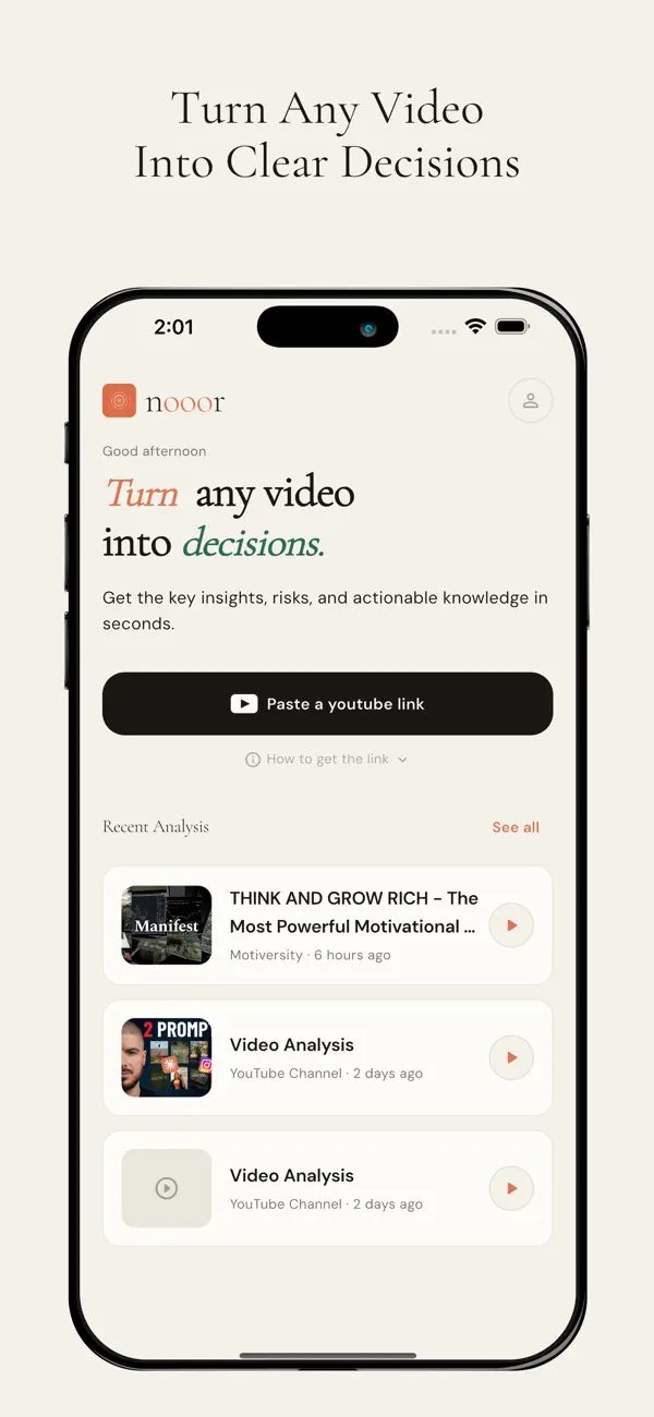 Screenshot #1 pour tubeInsights
