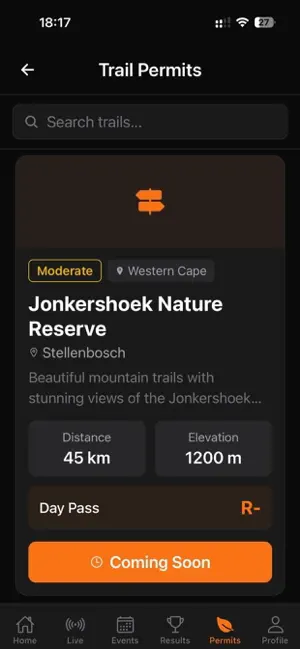 TrailTime SA screenshot 1