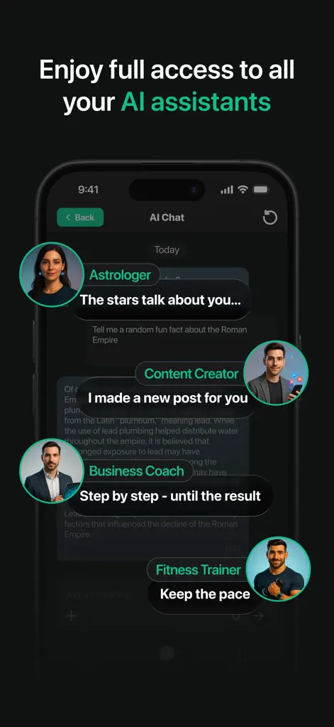AI chat assistant: ChatCom - Productivity App | MWM