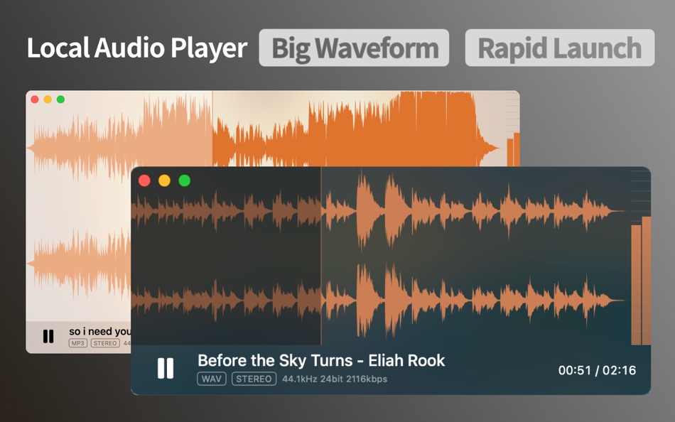 #1. Miniwave - Audio Player (macOS) 由: 轩 李