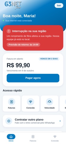 G3NET - Central do Assinante screenshot 2