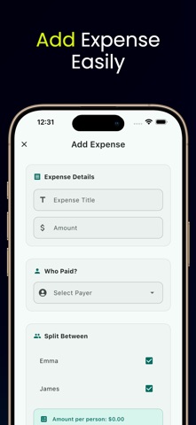 Split Expenses Pro Tracker iPhone screenshot