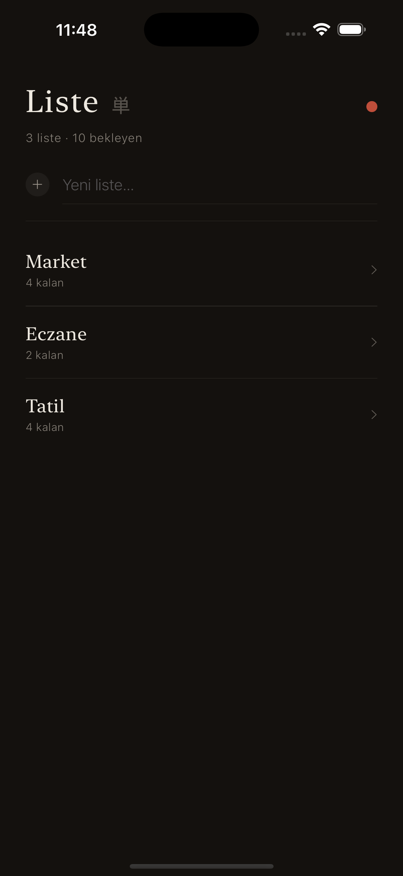 Liste — Simple Shopping List screenshot 4