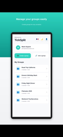 TickSplit Screenshot 2 of 4
