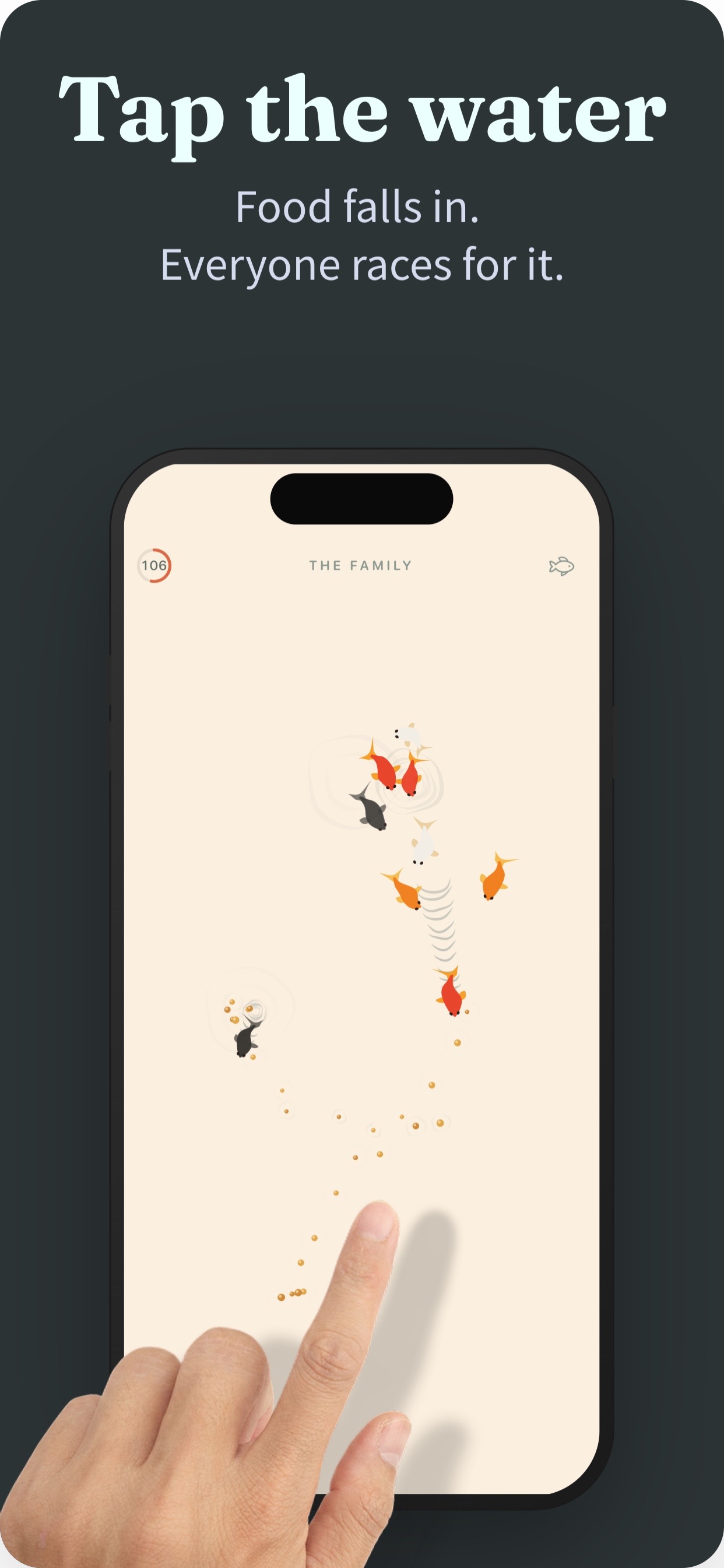 Screenshot 2 of Feed the Fish: Quiet Pond