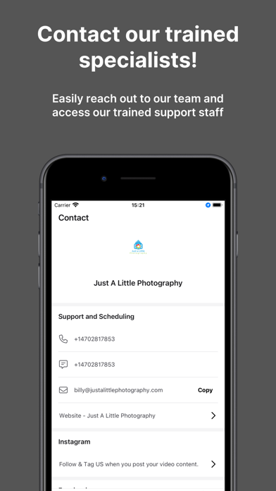 Just A Little Photography iPhone screenshot 3 - Business app