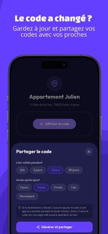 Sezam - Codes d'accès screenshot