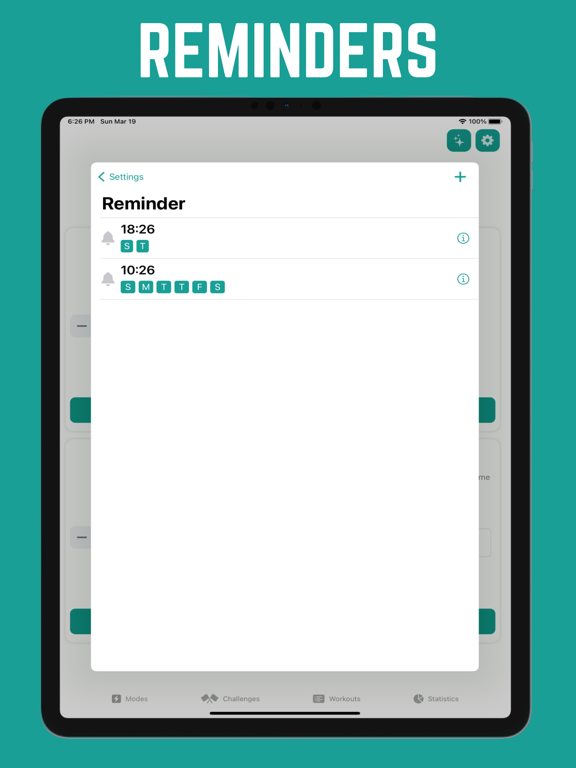 Rep Rise - Health Home Fitness iPad screenshot 6 - Health & Fitness app